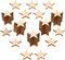 500 Pcs Wooden Star Cutouts – 1 Inch Unfinished Wood Pieces for Crafts, Patriotic Projects, Memorial Day, Independence Day & 4th of July Decorations
